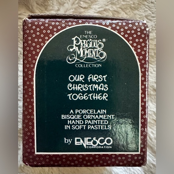 1990 Enesco Precious Moments Wedding Ornament - White and Cream - Picture 10 of 14